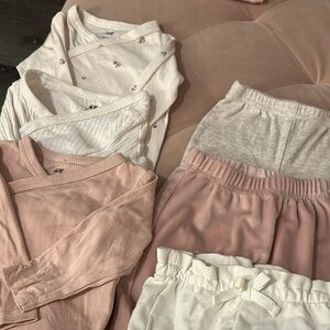 H&M Infant Apparel Set in Pink and White